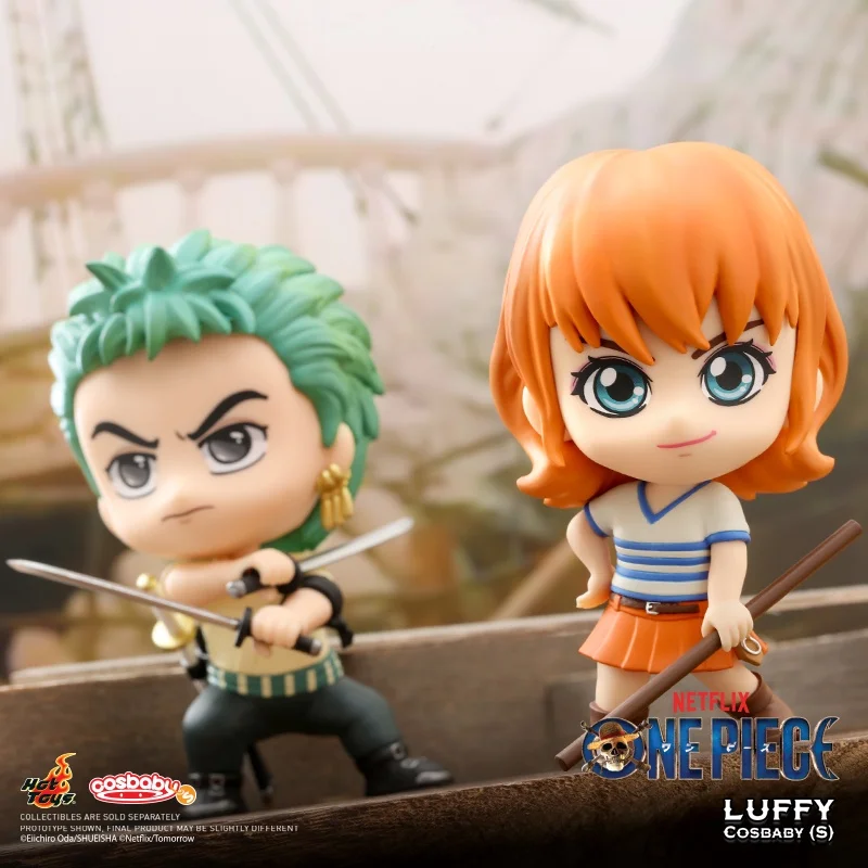 Genuine New Anime One Piece Luffy Zoro Anime Figure Cosbaby Mini Collection Doll Accessories Toy Model  For Boyfriend Xmas Gift