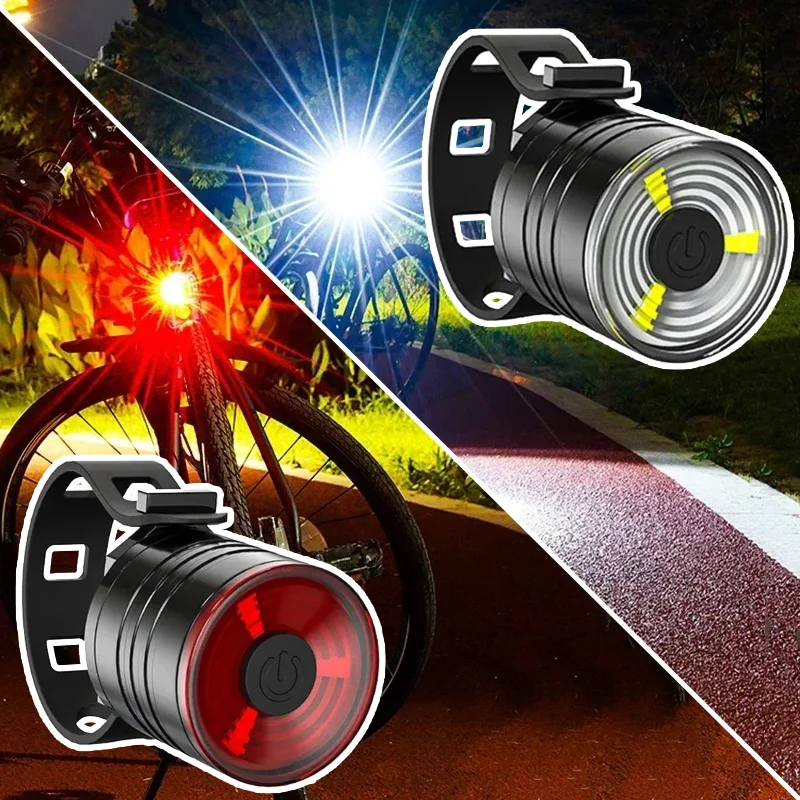 

Bicycle Lights USB Rechargable Mountain Bike Lamp Waterproof Night Bicycle Front and Rear Led Mini Ultralight Bike Accessories