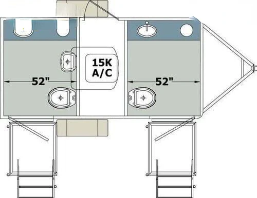 2023 Portable Toilet Outdoor Luxury Toilet Trailer Shower And Room Mobile Portable