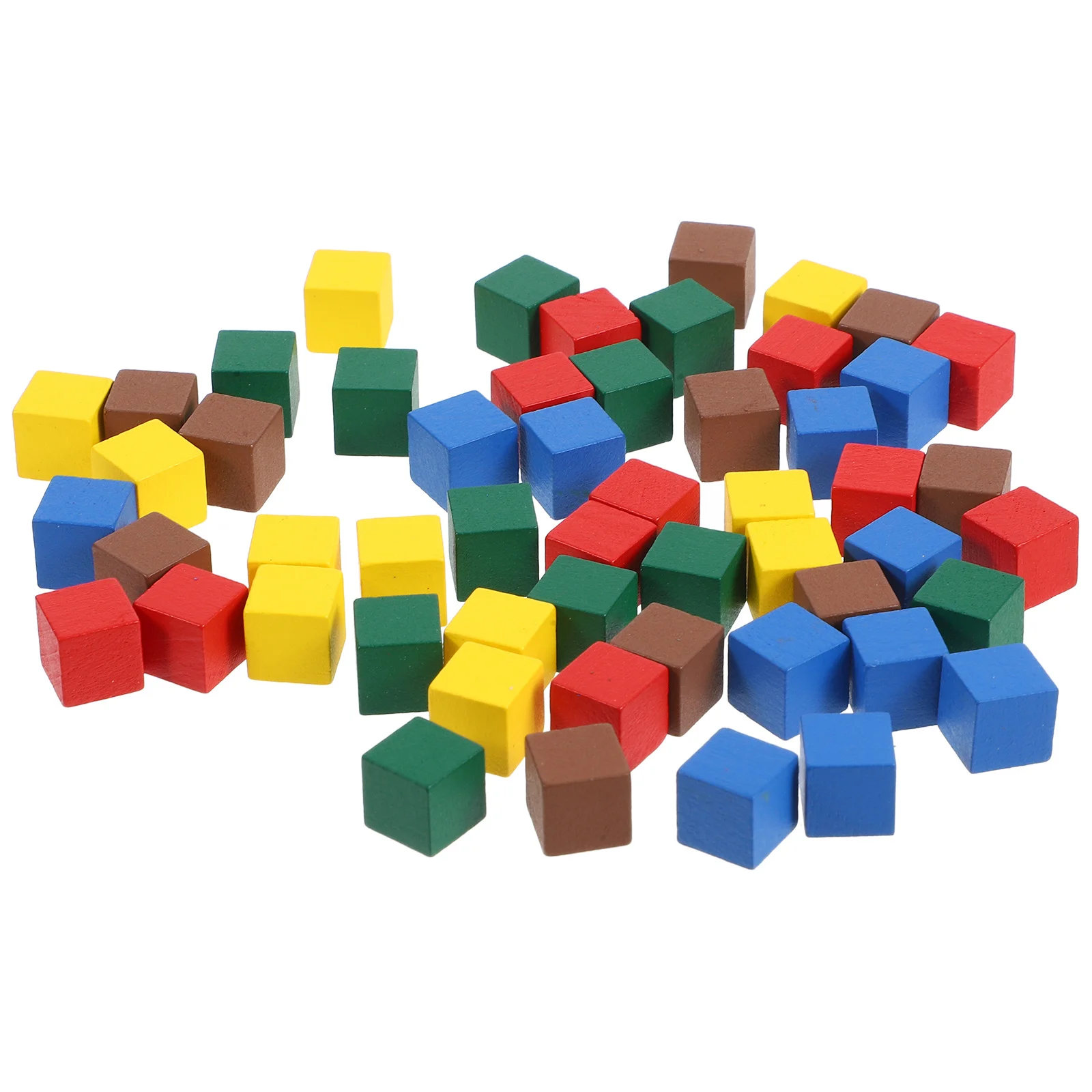 

100Pcs Compact Wood Chess Pieces Bulk Set Board Game Components 1x1cm Wooden Cubes Replacement Checkers Pawns Small