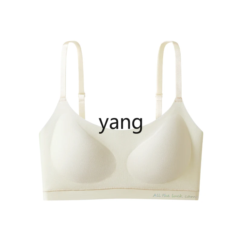 

LMM underwear women's summer thin small breasts gather seamless thin shoulder straps new bra cover