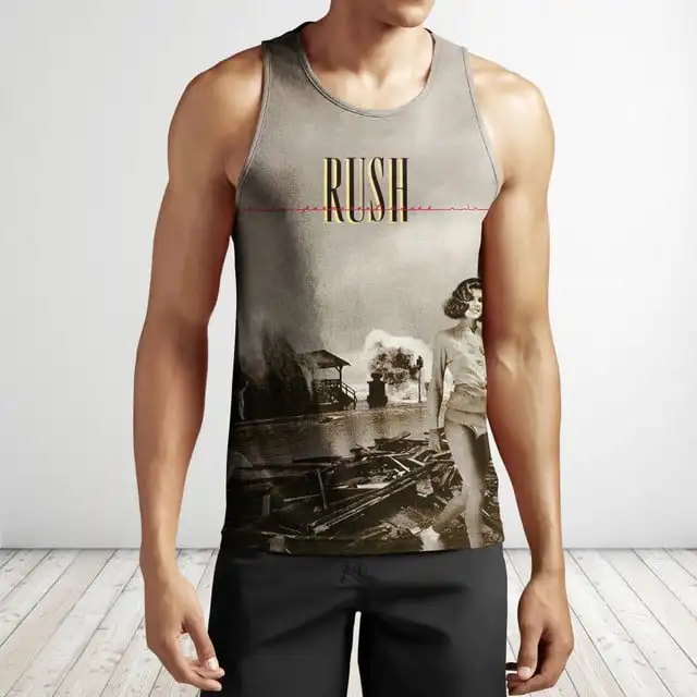 شعبية راش روك ثلاثية الأبعاد طباعة تانك القمم موضة الرجال النساء سترة رياضية أجهزة لياقة خارجية قمة المتضخم ملابس للرجال قمصان بلا أكمام
