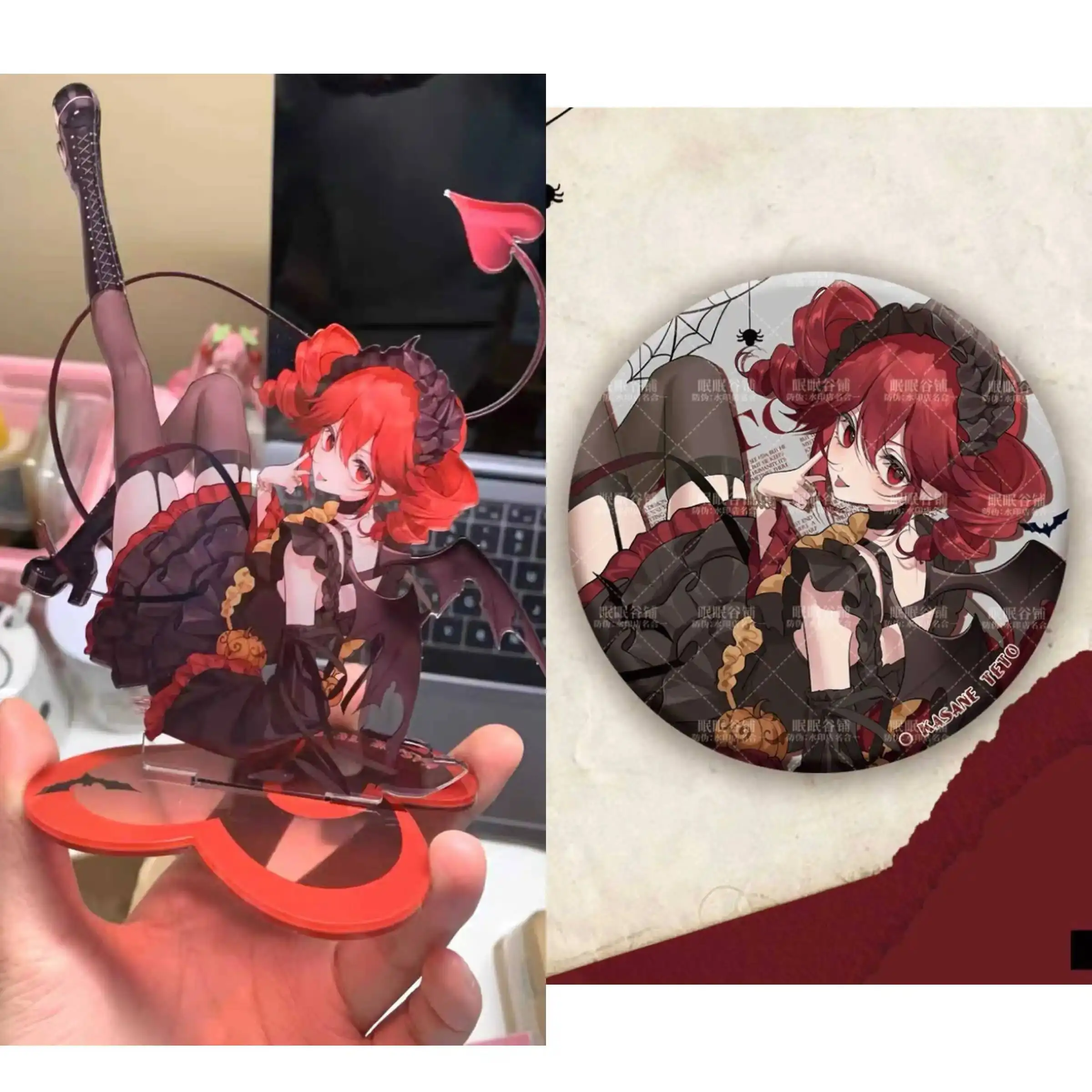 

10CM Kasane Teto TETO Acrylic Acg Stand Model Desk Decor Standing Sign Cosplay Collection Anime Gift Badge Pendant