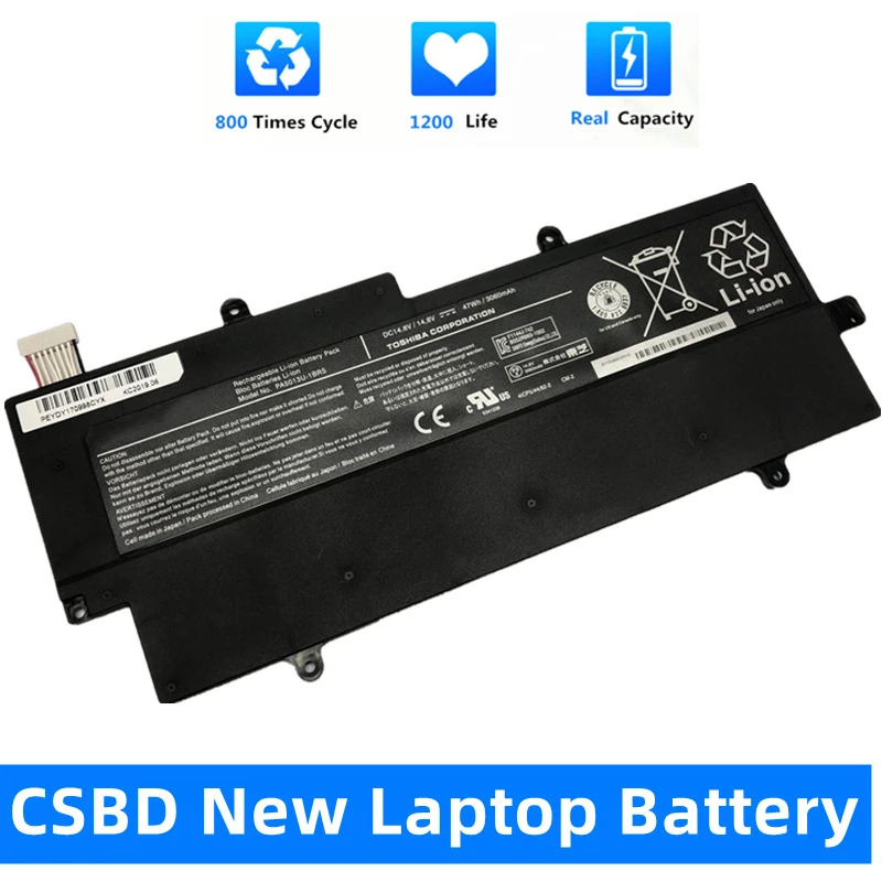 

CSBD New PA5013U-1BRS PA5013U Laptop Battery for Toshiba Portege Z830 Z835 Z930 Z935 Ultrabook PA5013 14.8V 3060mAh Free Tool