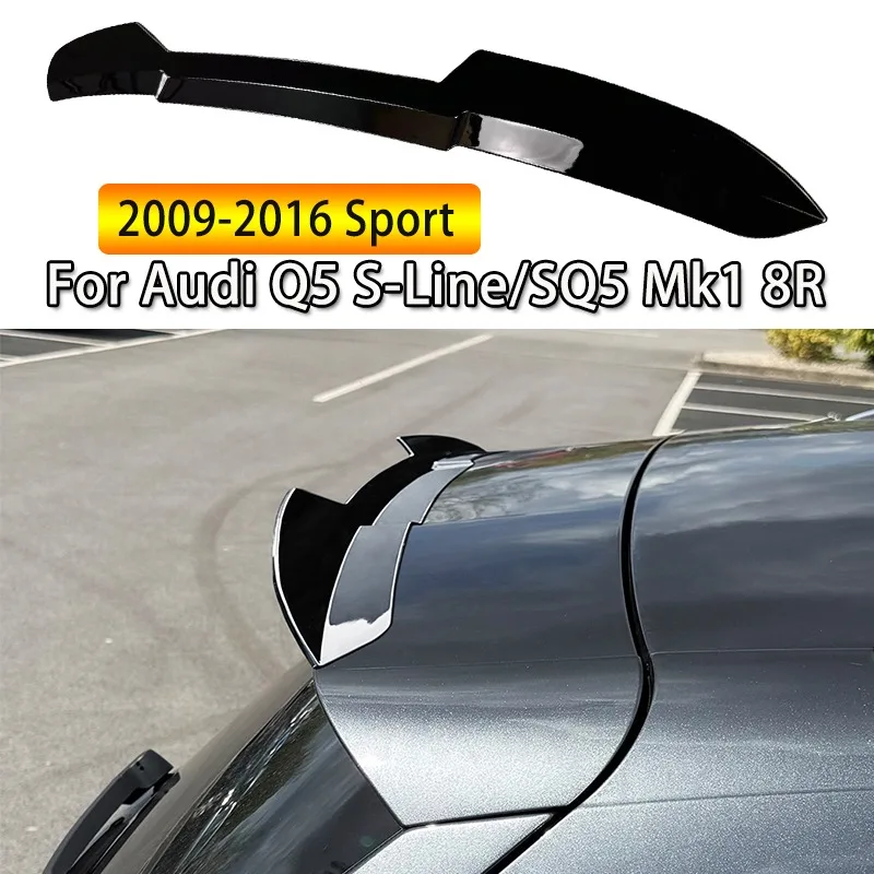 Para Audi Q5 S-Line SQ5 MK1 (8R) 2009-2017 Alerón de techo trasero para maletero, alerón de tapa de maletero, kit de carrocería tuning