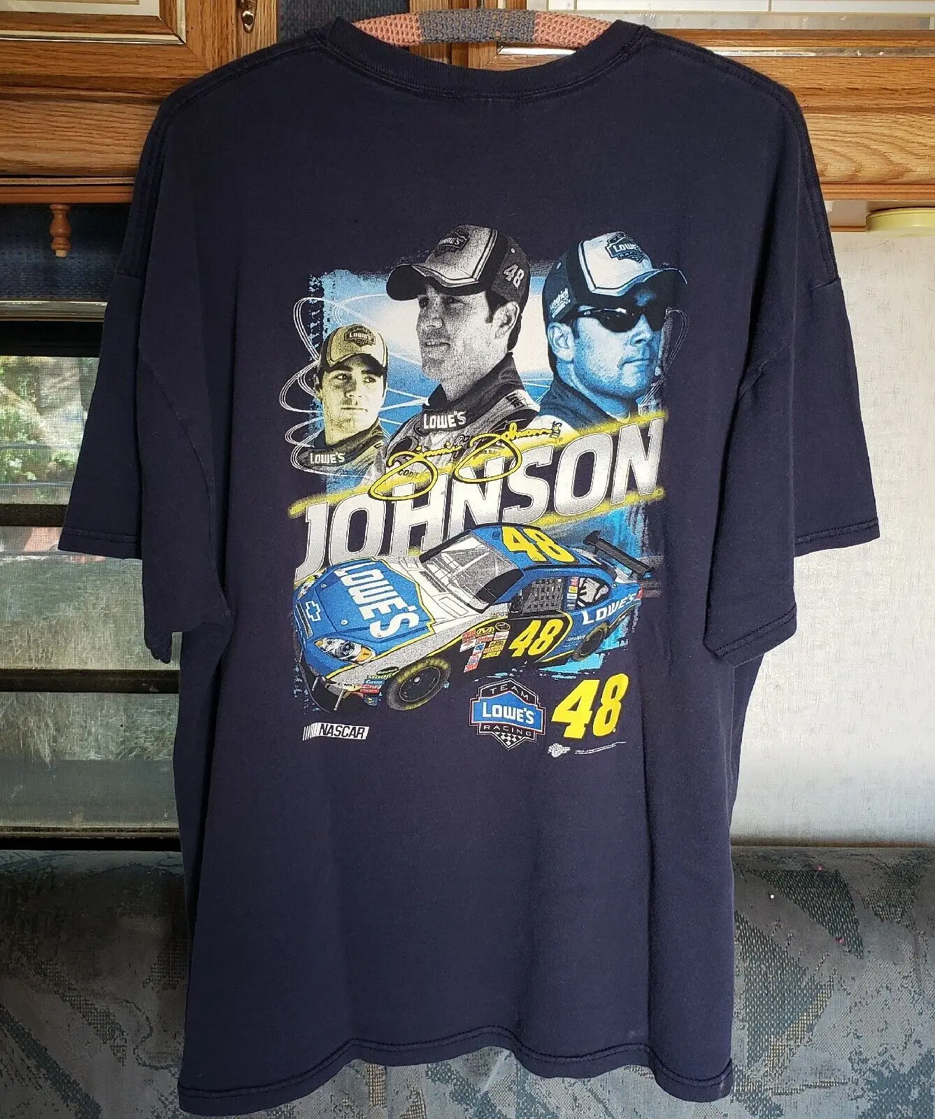 

Мужская двухсторонняя футболка Winner Circle 2XL Jimmie Johnson Lowes 48 Daytona 500