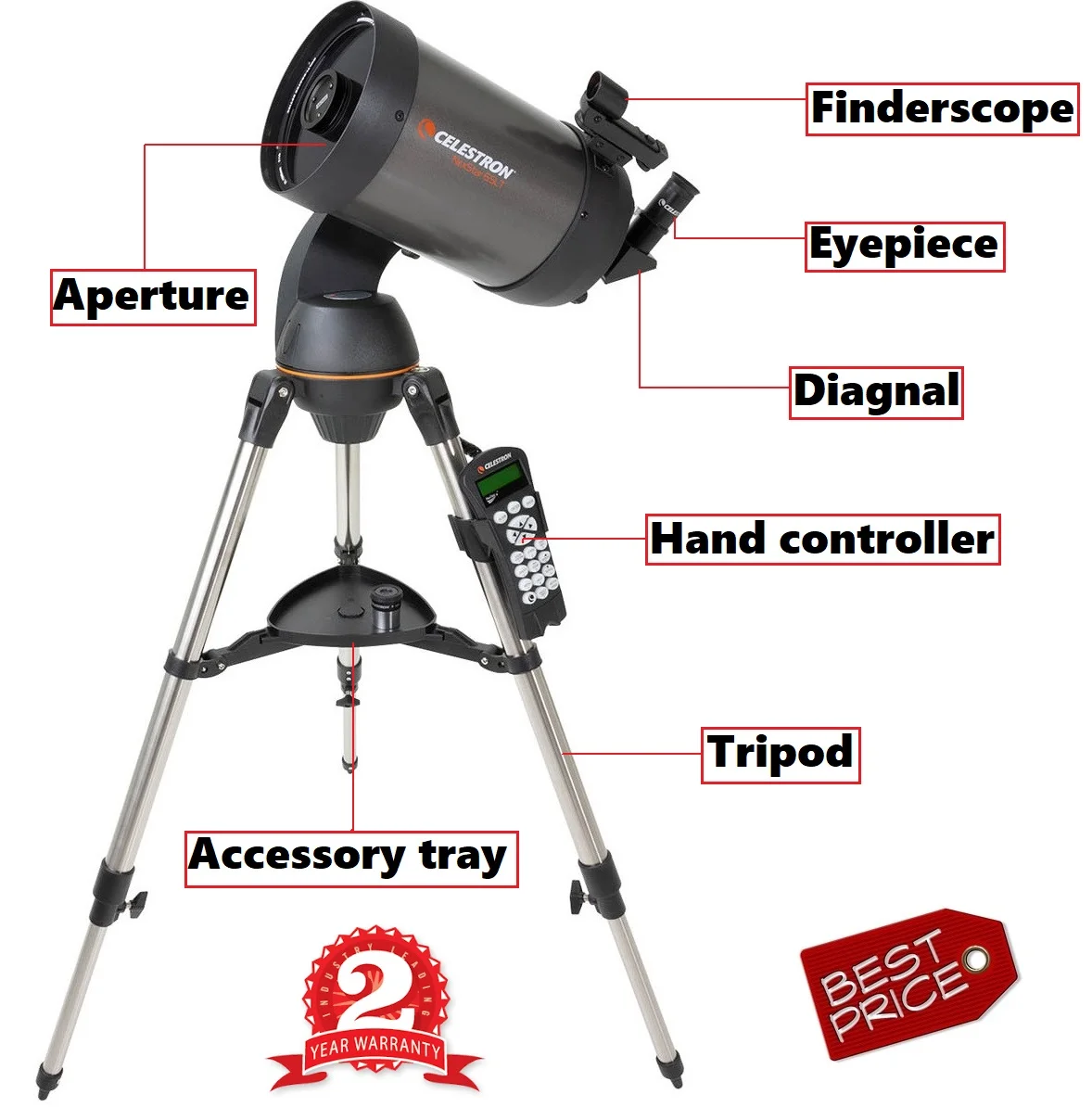 Imagem -02 - Telescópio Astronômico Celestron Nexstar Schmidt-cassegrain Slt 150 1500