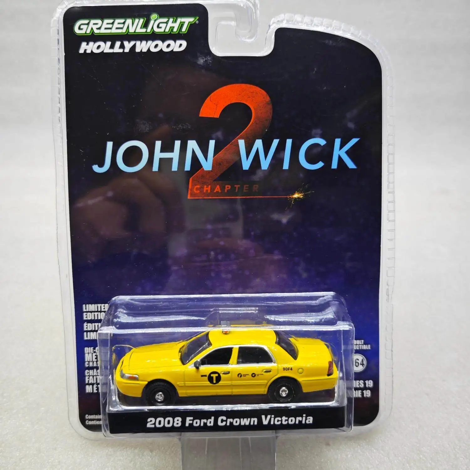 

GreenLight 1:64 Hollywood 19 John Wick - 2008 Ford Crown Victoria Taxi 44790 - FDiecast Alloy Car Model Collectible