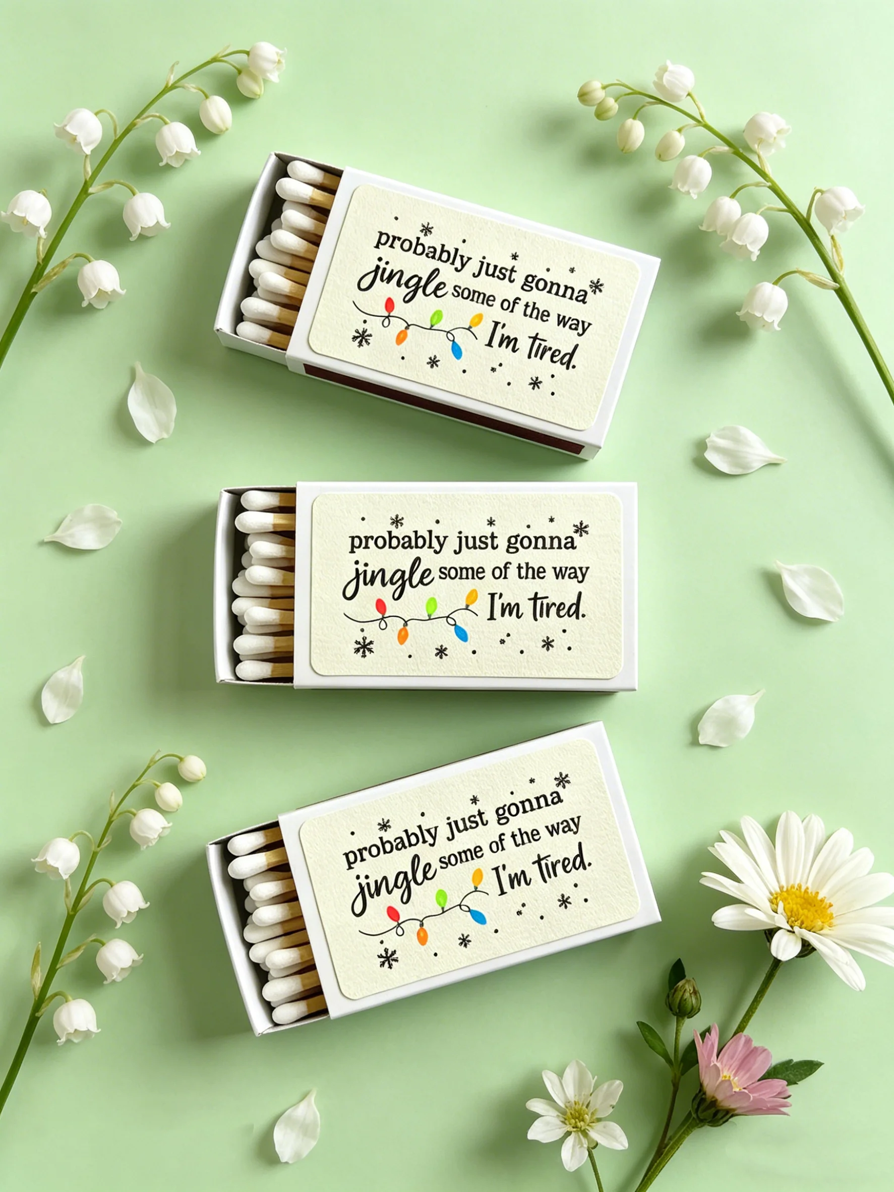 

Забавные рождественские коробочки для спичек на заказ: Три мудрых мудреца, праздничный дух, свадебные и праздничные сувениры