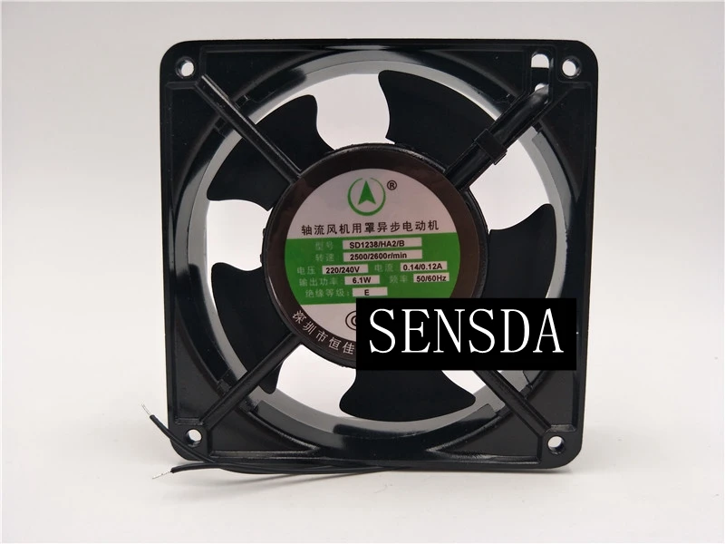 New SD1238/HA2/B 220V 240V 12038 12CM AC Metal Fan High Temperature Fan 120X120X38MM