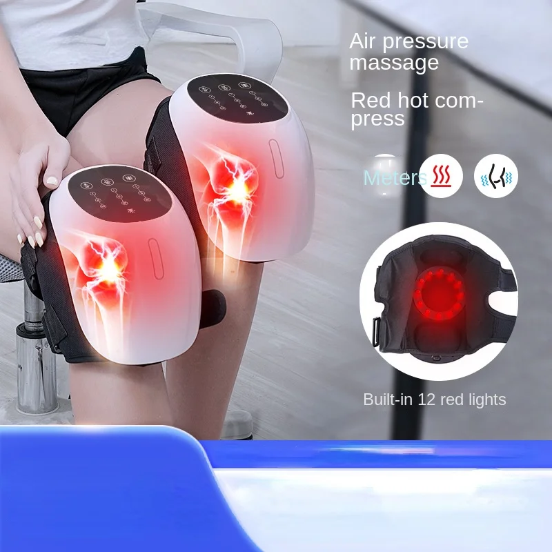 Air Wave Calf Knee Massage Knee Pads Red Light Vibration Knee Air Pressure Physiotherapy Instrument