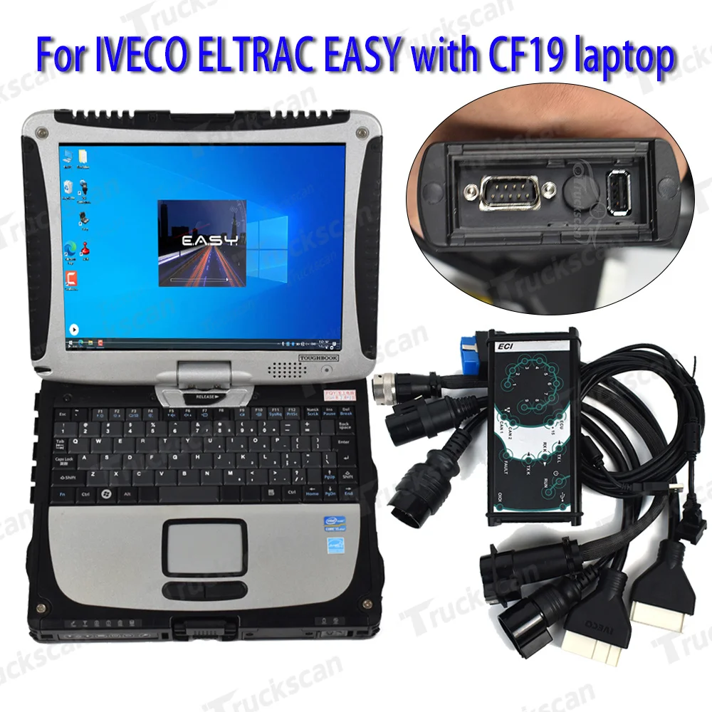 

CF19 CF-19 Laptop +Truck Diagnostic Scanner for IVECO ELTRAC EASY with Eltrac 16.1 version Module IVECO ECI