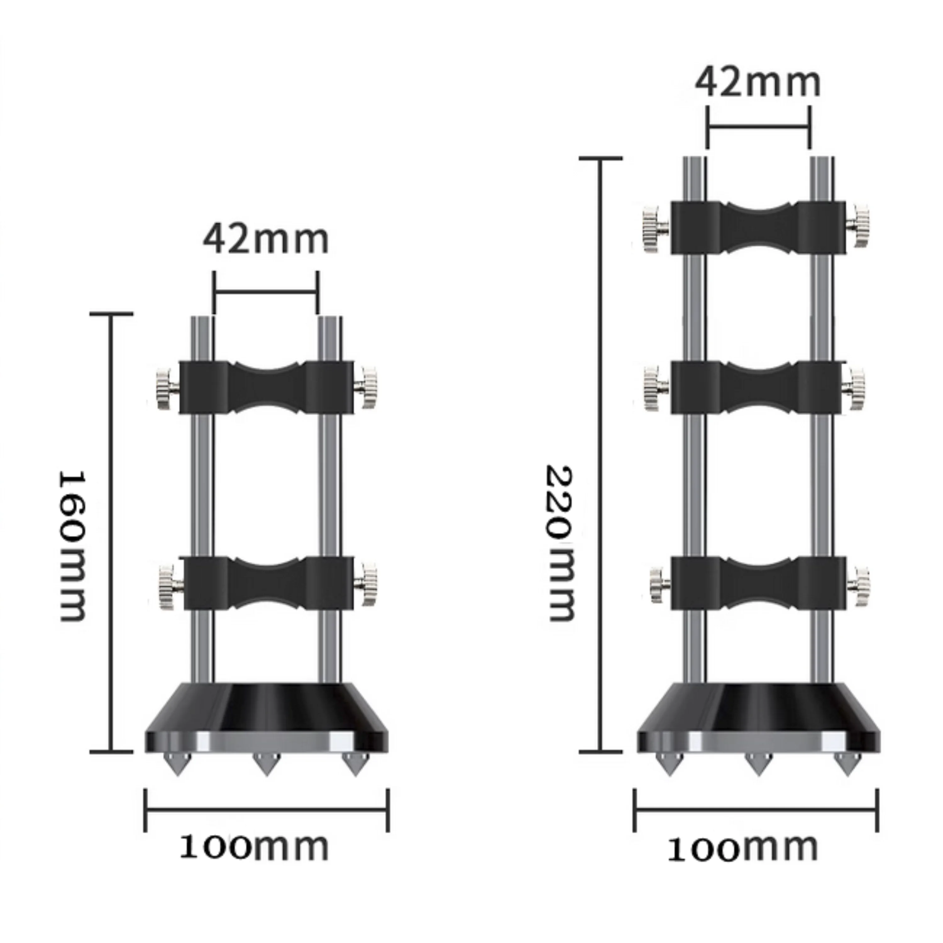 HiFi-Audio-Stromsteckerhalter Kabelstützvorrichtung 304 Edelstahlsäule Stoßdämpfer Kabelhalterung Anti-Schock-Fuß Kabelbasis – Detail 3