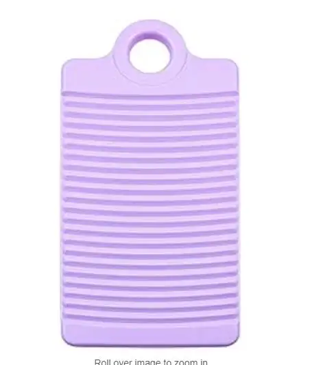 

Plastic Mini Washboard Hand Washing Board Anti Skid Laundry Clothes Scrubbing Portable Travel Lightweight Durable Sturdy