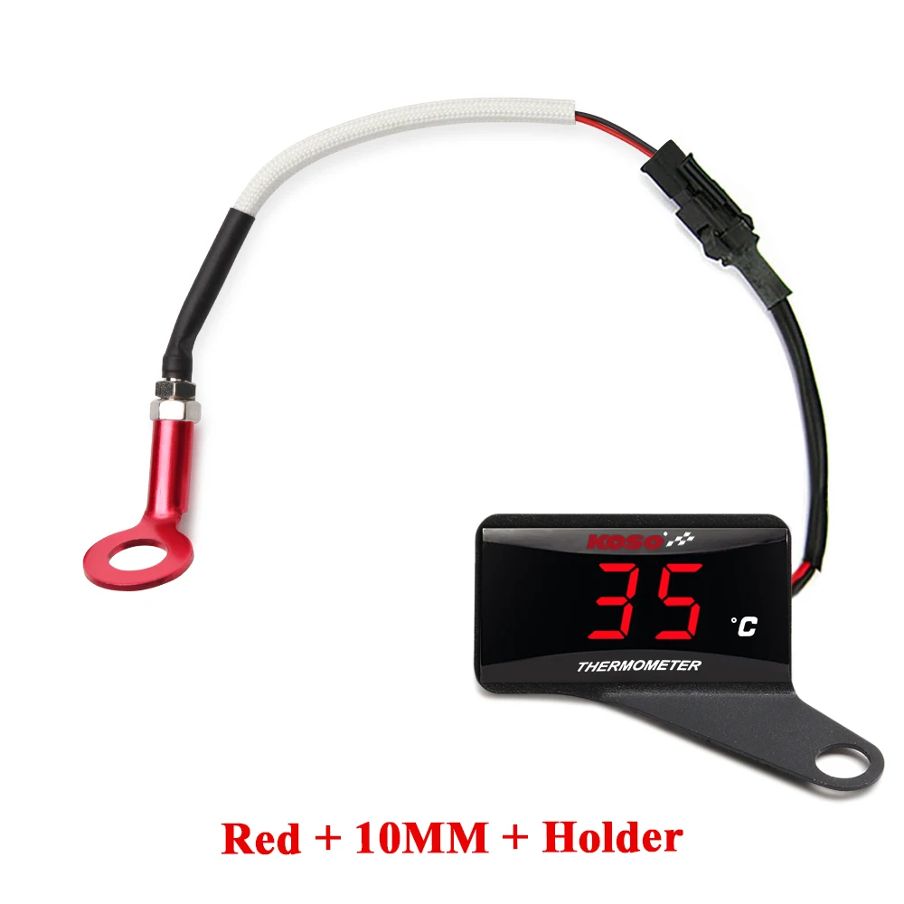 KOSO cilinderkop temperatuurmeter Motorfiets LCD Digitale Scherm Sensor SAMCI Universele cilinder Temp Meters ﻿ - afbeelding 1
