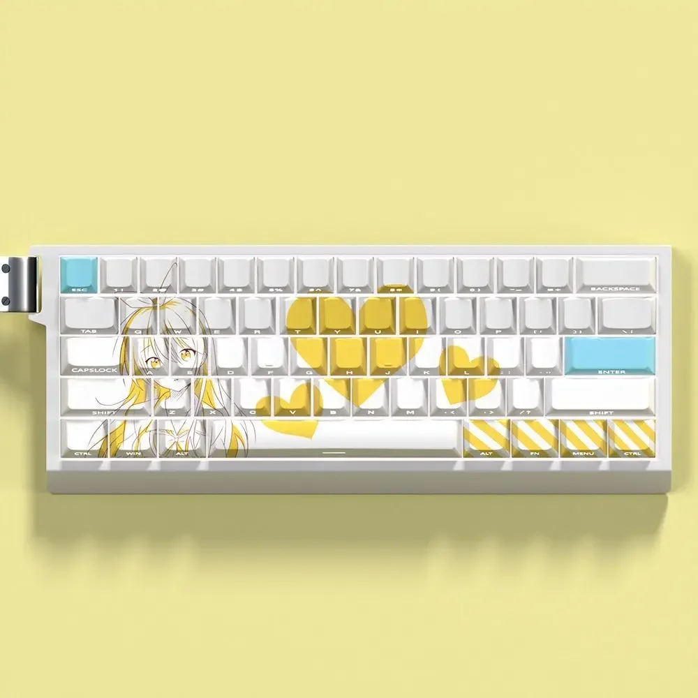 Nisekoi Chitoge Custom Keycaps Cute Anime PBT Cherry Personalized Keycaps for Wooting 60 65 68 Magnetic Axis Mechanical Keyboard