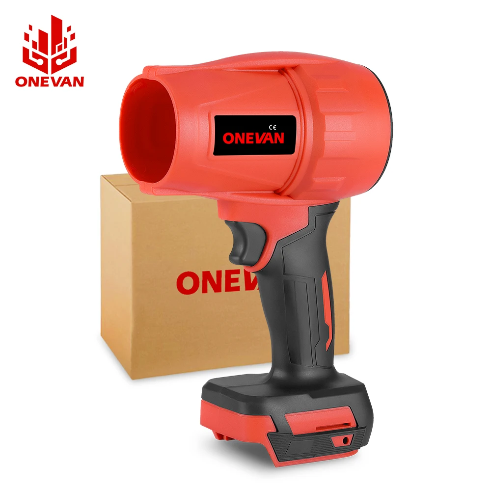 ONEVAN 150M/S Cordless Electric Turbo Fan Blowers High Power Violent Air Jet Fan Snow Dust Blower Tool for Makita 18V Battery