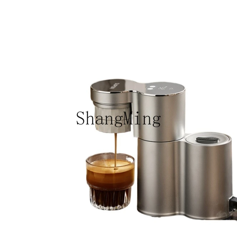 

ZYY Semi-Automatic Coffee Maker Small Mini Portable Espresso Machine for Home use