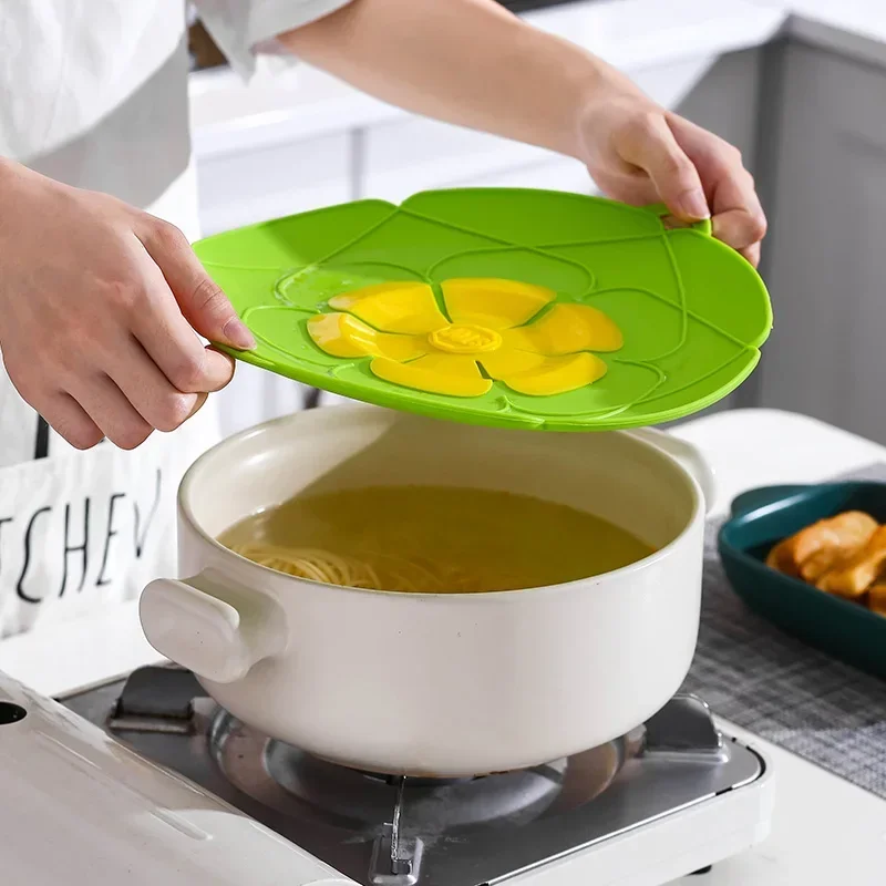 

Spill Stopper Protector Cover Silicone Lid for Pot Cooking Tools Flower Pots Cookware Home Saucepan Kitchen Accessories Gadgets