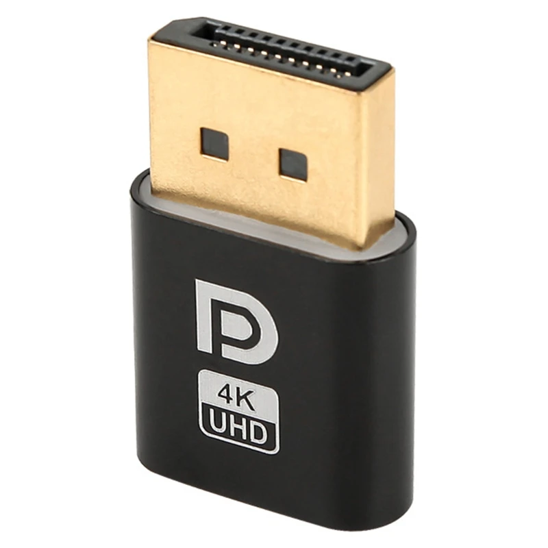 Display Port Plug 4K Headless Emulator Connector EDID For PC Dropsale