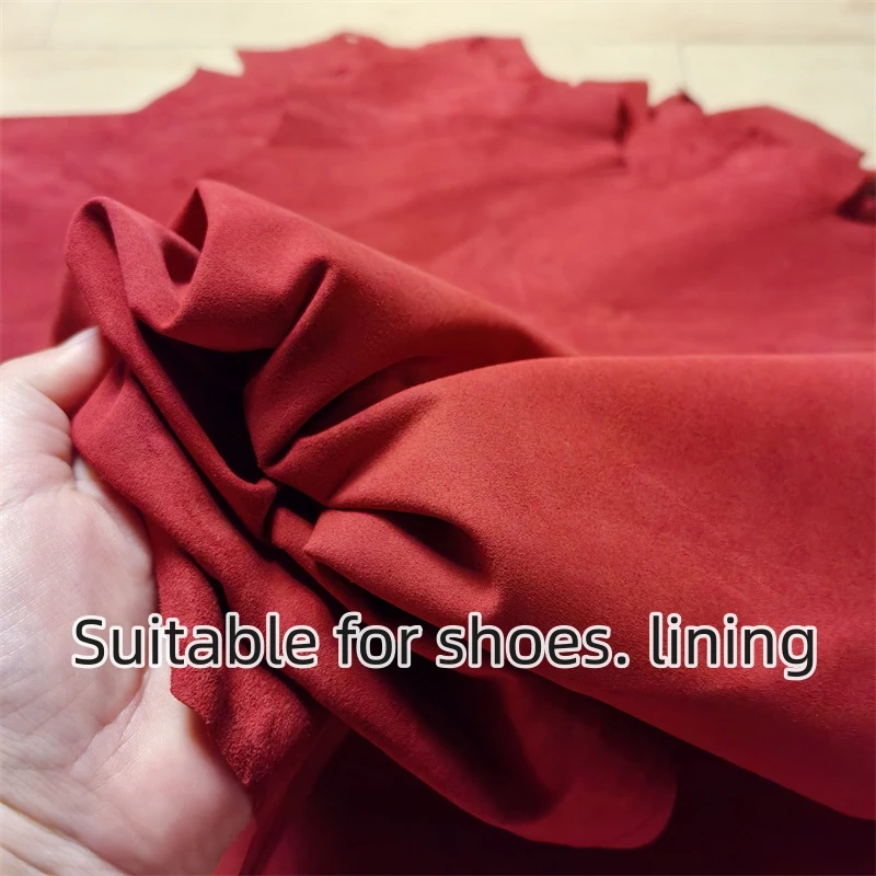 جلد بلوري أحمر ، من الجلد الحقيقي ، من الطبقة الأولى من الطبقة الأولى من النسيج الجلدي ، أحذية مصنوعة يدويًا مصنوعة يدويًا من الجلد الحقيقي داخل جلد الغنم بالكامل #4