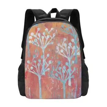 오렌지 도트 트리 포레스트 수제 바이올렛 포레스트 책가방, 배낭 패션 가방, 핫 세일 