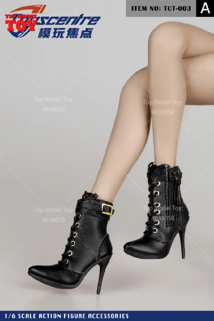 Toyscentre TCT-029 TCT-020 1/6 Weibliche High Heels Stiefel Hohl Schuhe Modell TCT-003 4 5 6 7 8 9Fit 12'' Soldat Action Figur Körper – Detail 17