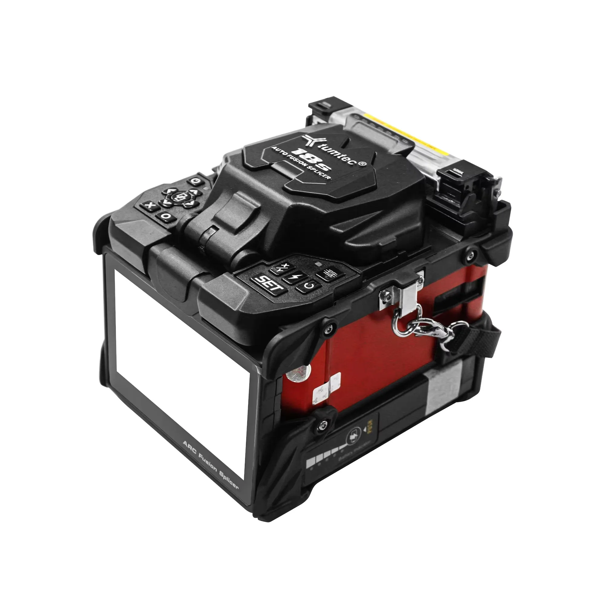 Tumtec 18s  Fiber Optic Splicing Machine Electrode Automatic Core Alignment FTTX Equipment Tools Fusion Splicer