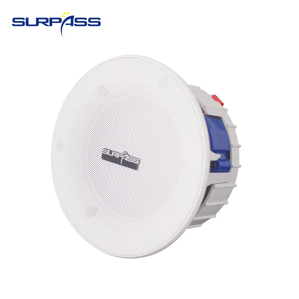 15W Marine Ceiling Speaker 4'' Waterproof Outdoor Full Range Speakers Recessed Music Loudspeaker for Boat Yacht Bathroom Shower