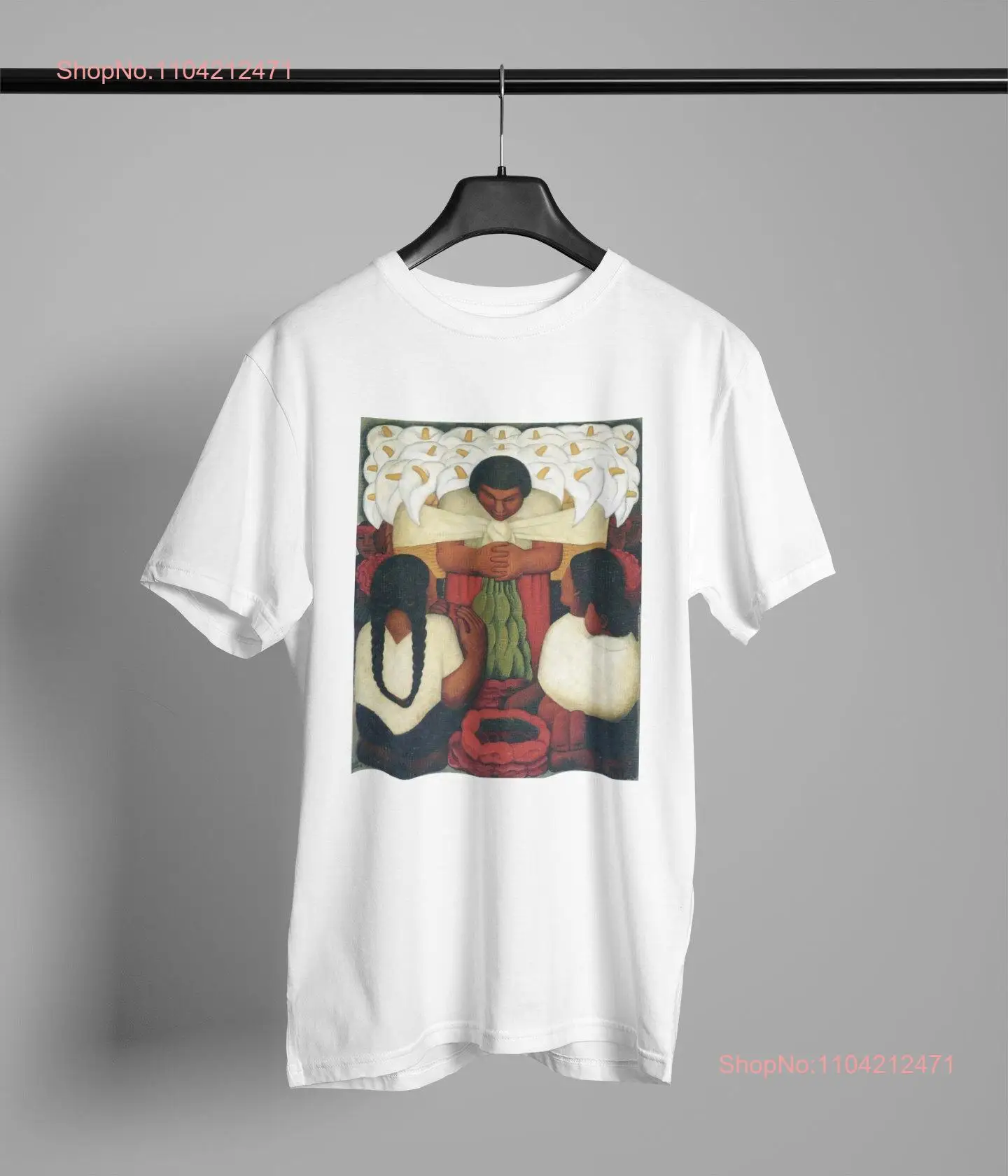 Diego Rivera 1886 The Flower Seller  T Shirt Art Lover for her him long or short sleeves