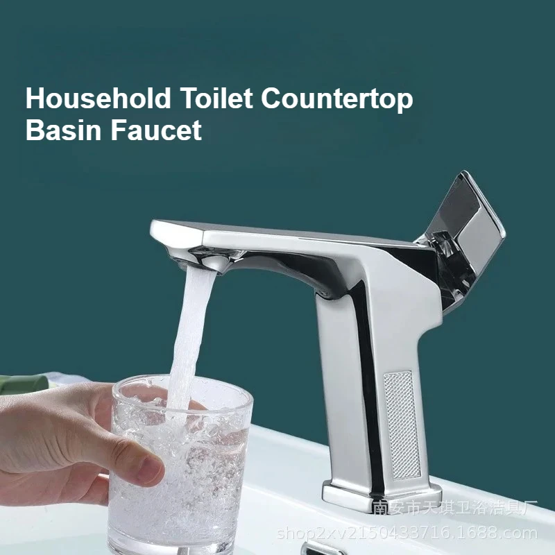 

Смеситель для умывальника, смеситель из медного сплава для ванной комнаты, бытовой кухонный светильник для туалета, смеситель для умывальника с одним отверстием