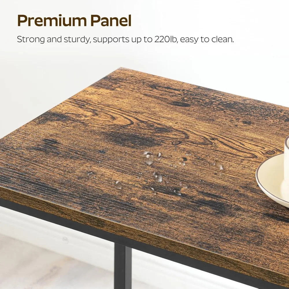 63" Long Bar Table, Counter Bar Height Table, High Top Table, Rectangular Bar Pub, for Kitchen, Living Room, Dining Room, Entryw