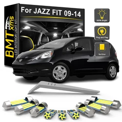 BMTxms 9Pcs Canbus For Honda Jazz Fit MK2 2 II 2009 2010 2011 2012 2013 2014 Car LED Interior Lights Indoor Reading Trunk Lamp