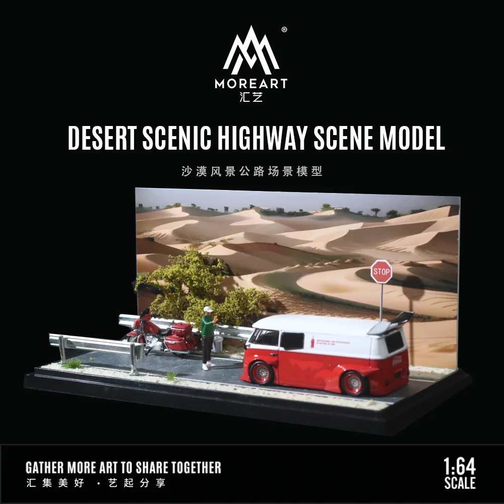 MoreArt 1:64 Desert Scenic Highway Scene Model decoration collection gift