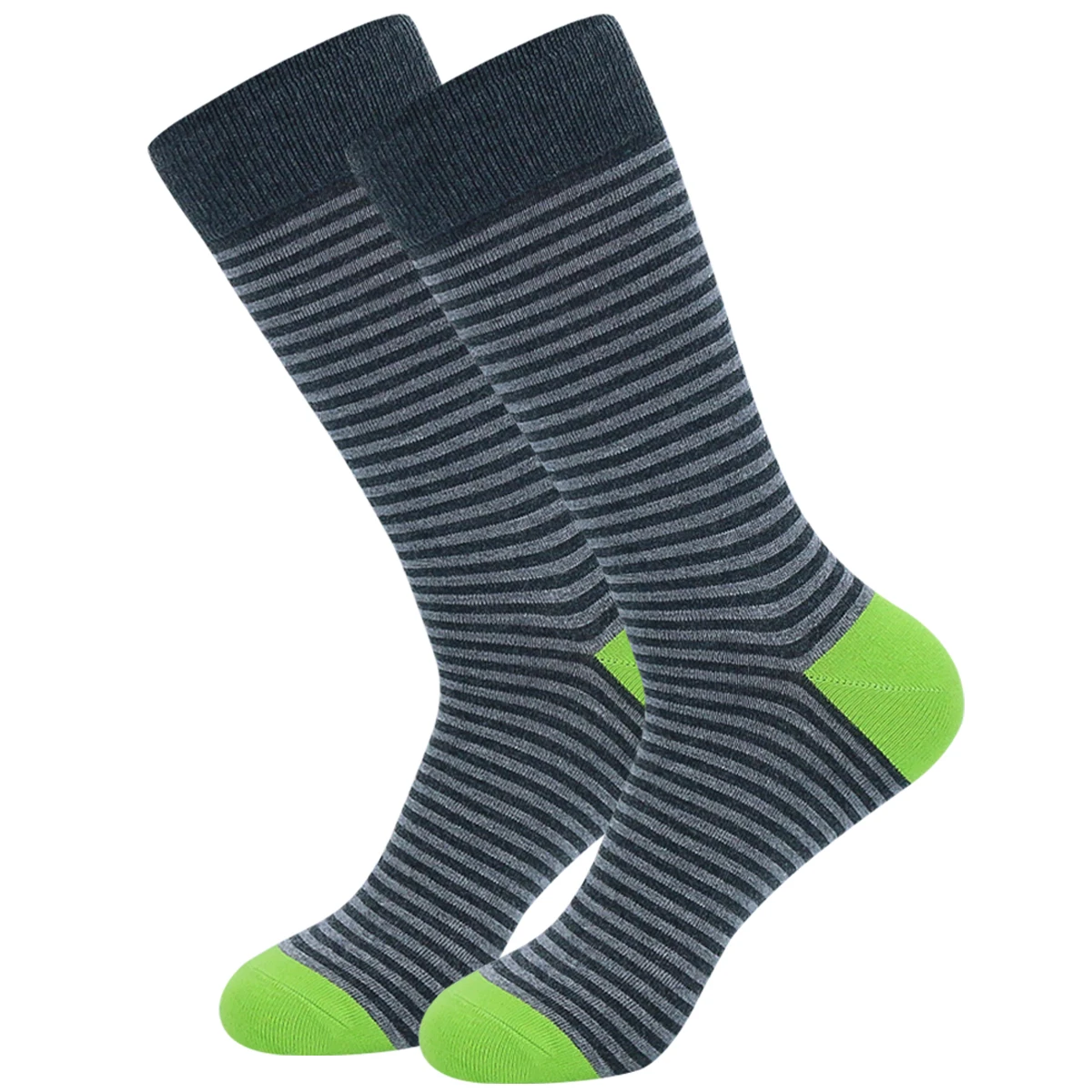 5Pairs Mens Fun Dress Socks, Pattern Funny Socks Pack, Colorful Striped Combed Cotton Novelty Socks,Cool Breathable Casual Socks