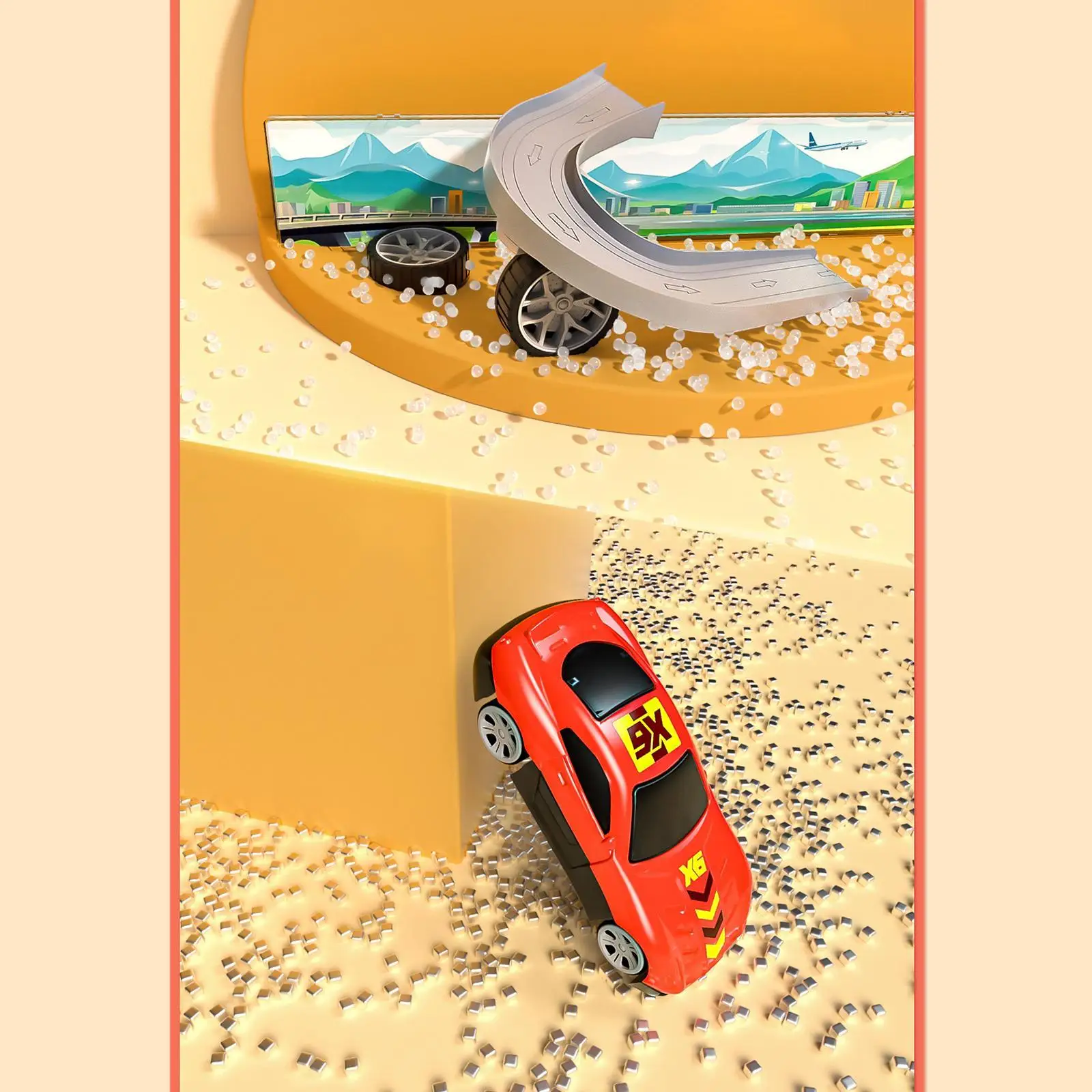 

Transport Truck Toy Hauler Track Ejection Car Catapulting Race Track Carrier Truck Toys for Kids for Boys 2 3 4 5 6 Year Old