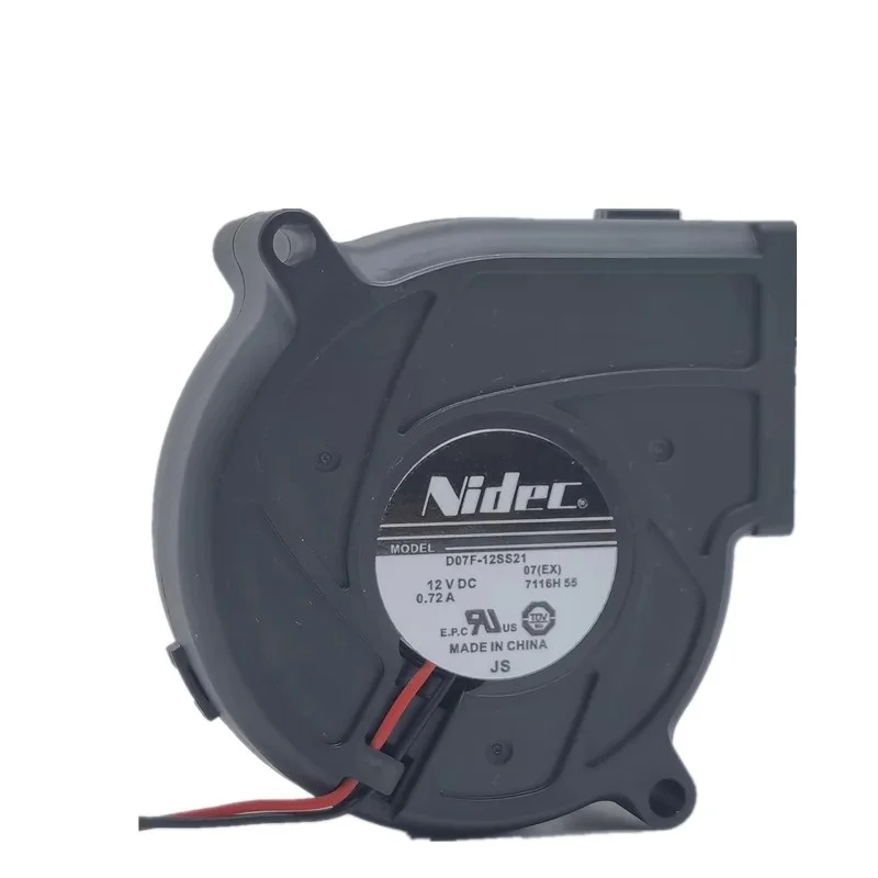 new-cooler-fan-for-nidec-d07f-12ss21-12v-072a-7530-7cm-blower-turbine-cooling-fan-75-75-30mm