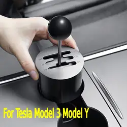 Gear Shifter Toy For Tesla Model 3 Y Center Console Decoration Cup Holder Manual Shifter Gear Toys Thanksgiving Christmas Gift