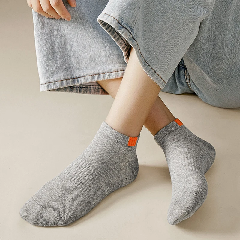 Chaussettes courtes d'été en coton pour hommes, mode respirante, bateau, confortables, décontractées, tube absorbant la sueur