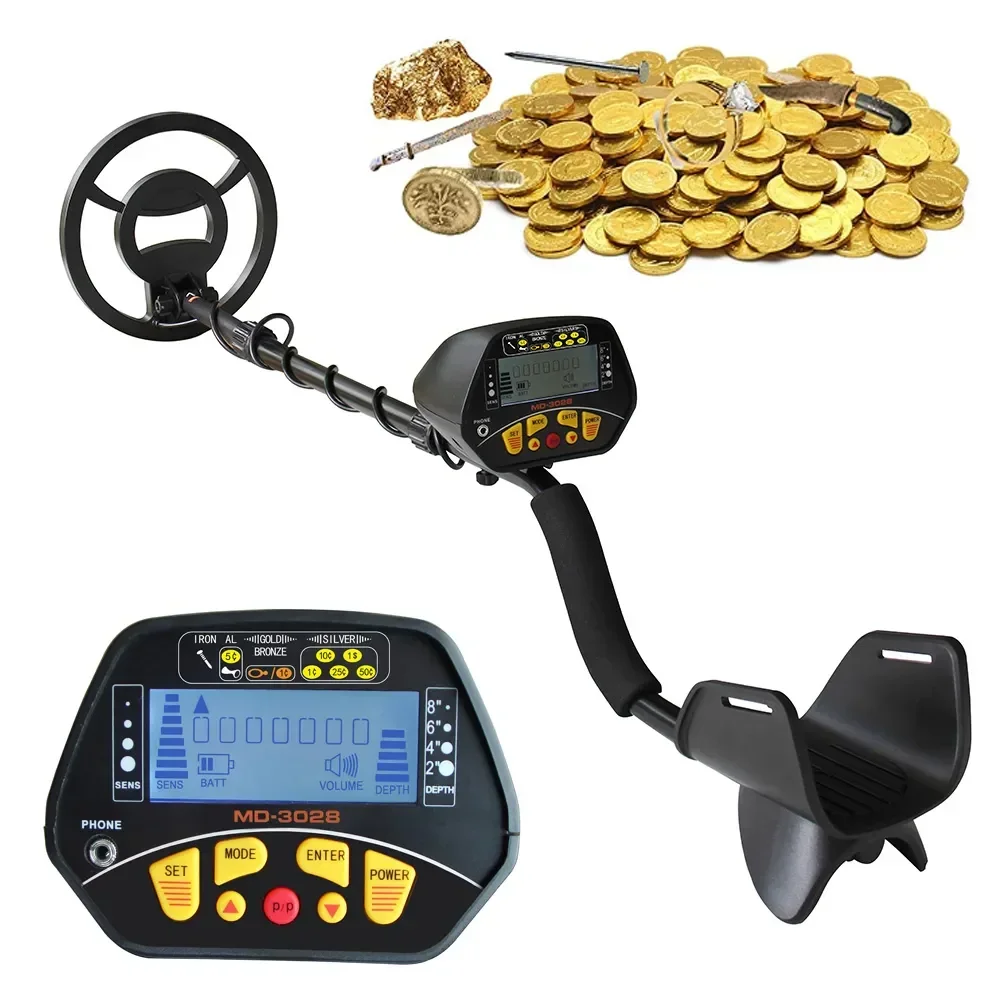 Underground metal detector de oro MD-3028 high accuracy gold seeker waterproof search coil  metal and gold detector professional