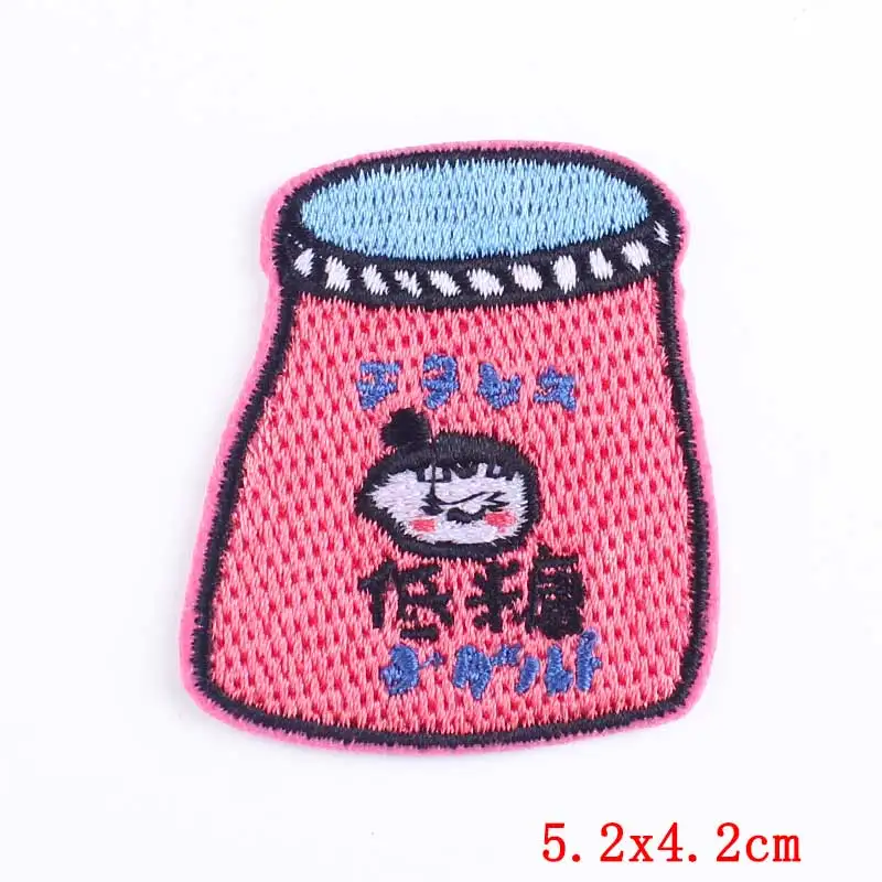 Getränke flaschen/Tasse Stickerei Patch Cartoon Patch gestickte Patches auf Kleidung Bügeleisen auf Patches für Kleidung DIY Näh aufkleber – Detail 15