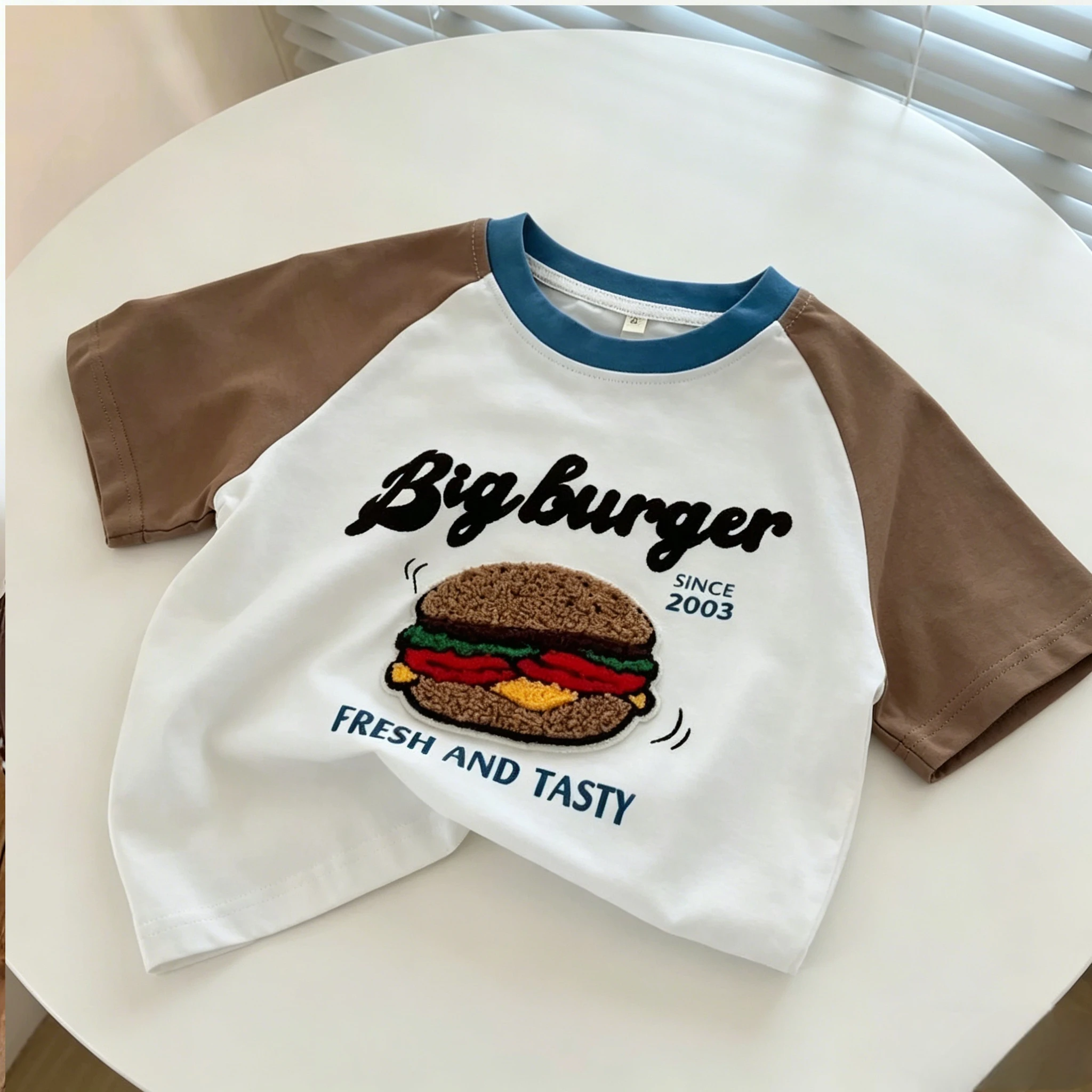 幼児ハンバーガー柄 Tシャツキッズ半袖 Tシャツカジュアル日 - Baby Clothing Knitting Patterns のレビューと価格
