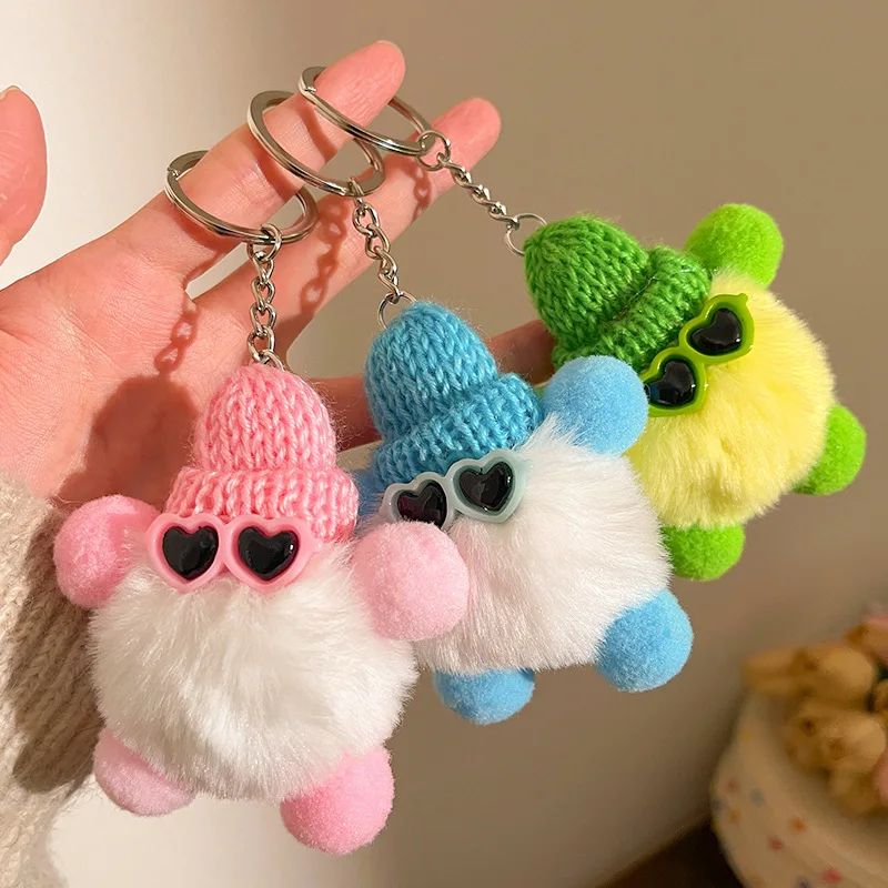 Briketts Plüsch Tasche Anhänger Schmuck Kreative Puppe Schlüsselanhänger Plüsch Anhänger Paar Charm Schlüsselanhänger