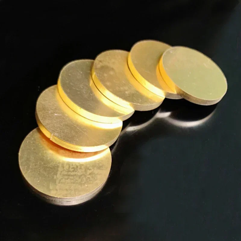 

1-5Pcs H62 Brass Disc Dia 20/25/30/35/40/50/60/80/100mm Brass Round Plate Sheet Gasket Thick 0.5/0.8/1/1.2/1.5/2/2.5/3/4/5/6mm