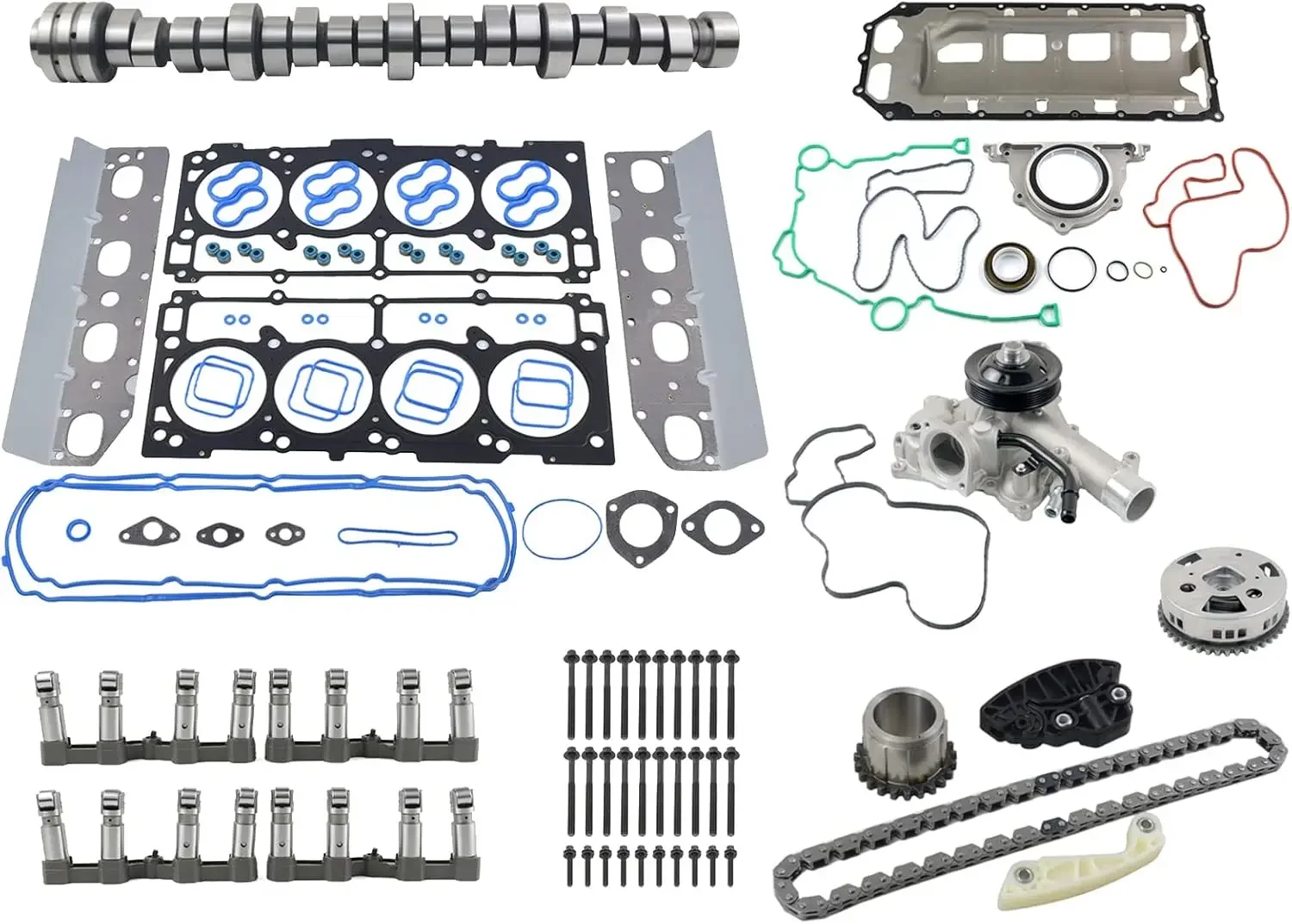 

MDS Lifters Camshaft Water Pump Kit Replacement For 2009-2015 Dodge Ram 1500 5.7 HEMI Engine Overhaul Rebuild Kit..