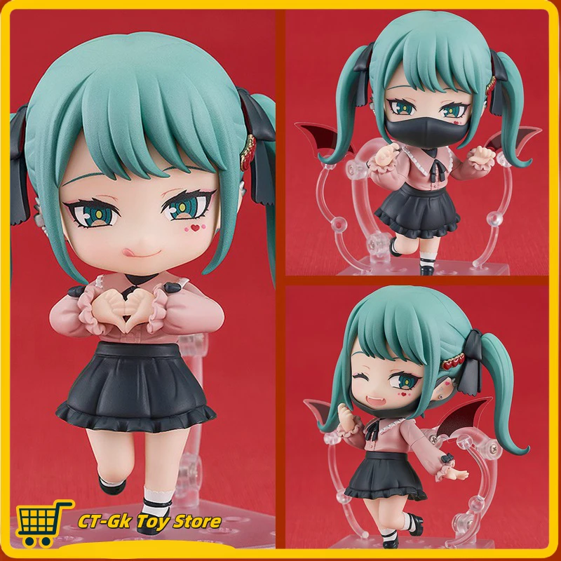 10cm Hatsune Miku Action Figure Vampires Q Version Anime Figure Collection Figures Pvc Model Toys Collection Ornament Gifts Gk