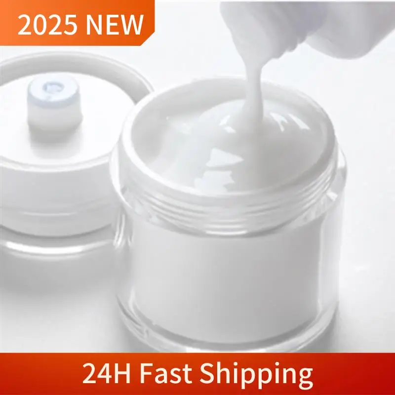 Travel-Friendly Refillable Airless Pump Jars, Empty Acrylic Makeup Containers For Thick Moisturizer