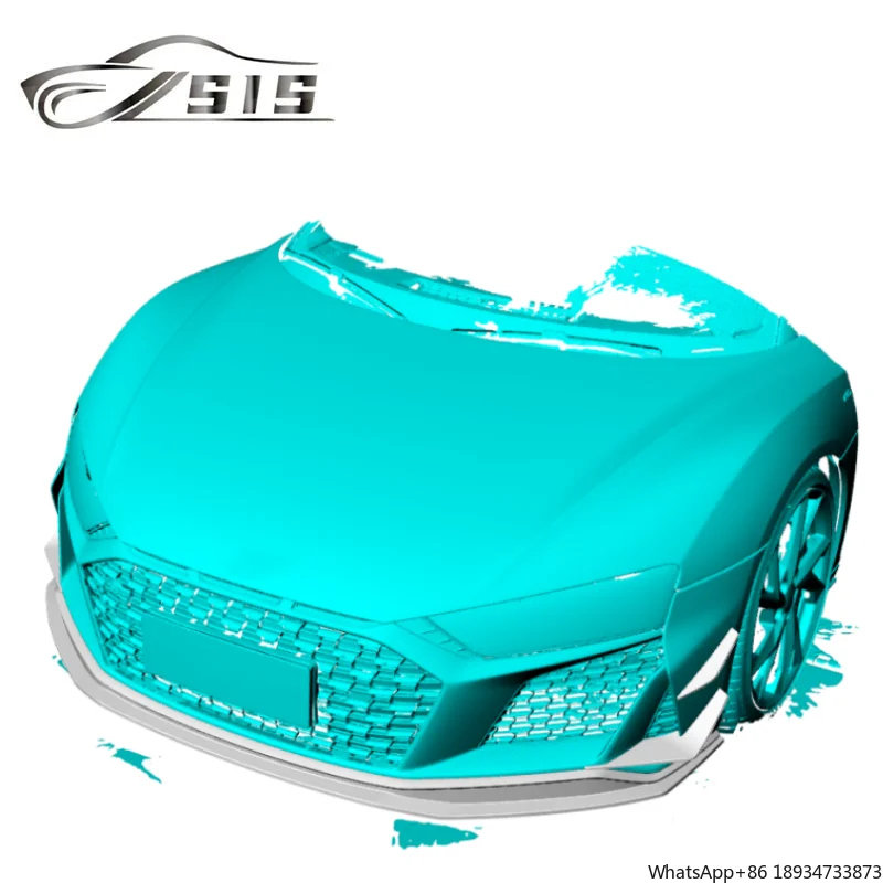 2023 Anno AD R8 Coupe PERFORMANCE Stile Paraurti Anteriore Copertura Labbro Misura Per R8 A Secco In Fibra di Carbonio Diffusore Anteriore Air Vent Copertura