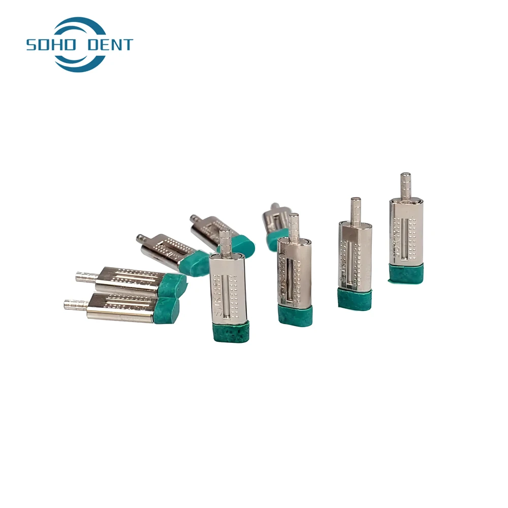 

1000 шт./упак. Зуботехнические двойные штифты-дюбели зеленого цвета с резиновыми втулками