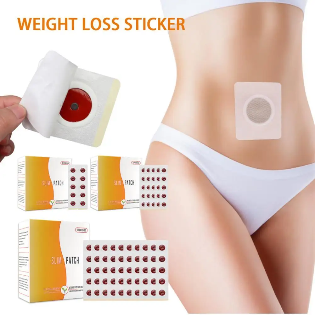 1 Doos Kruidennavel Patch Lichaam Afslankende Navel Dij Dieet Gewicht Power Loss Navel Luie Body Shaping Patch